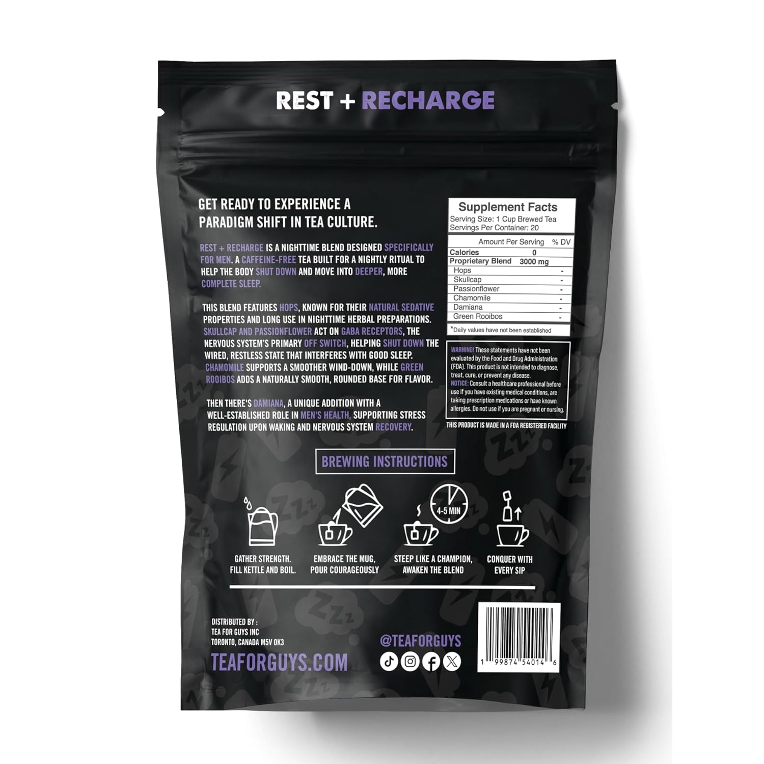 Tea For Guys Nighttime Blend - imagen 2