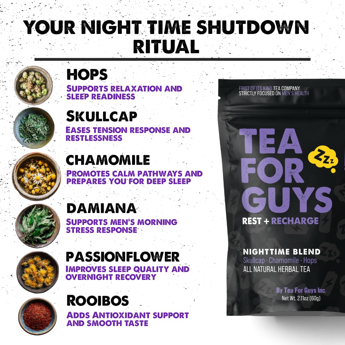 Tea For Guys Nighttime Blend - imagen 4